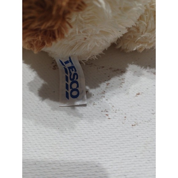 Tesco Cream & Brown Floppy Dog  Floppy Stuffed Animal Plush Toy United Kingdom - Picture 4 of 7